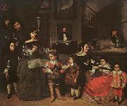 Juan Bautista Martinez del Mazo The Artist's Family oil painting reproduction